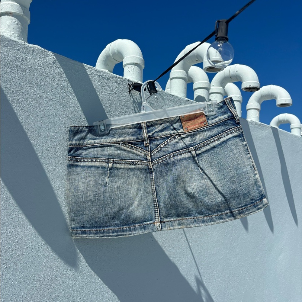River Island Blue Mini Skirt - Picture 2 of 2
